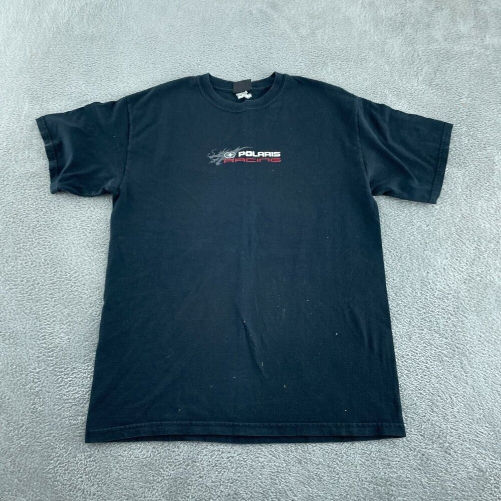 Pure Polaris Racing Graphic T-Shirt Black Dragon Logo Mens L 1707